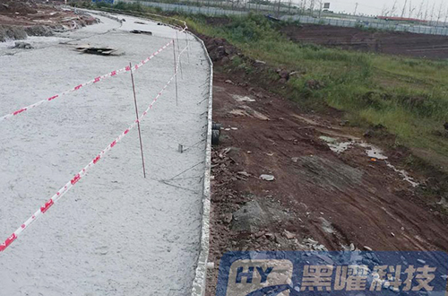 重庆市龙兴镇总部基地区间道路二期工程二标段气泡混合轻质土路基换填工程